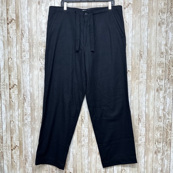 Polo Ralph Lauren Black Wool Belted Pants [610]